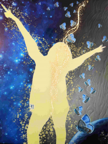 Bild "Be Light" - Acrylglas Leuchtrahmen