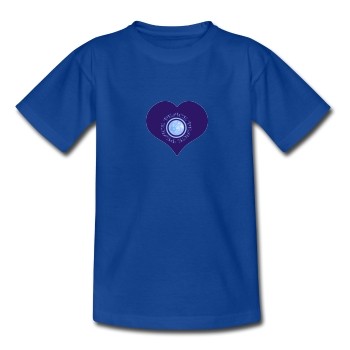 Bio-Shirt "Peace", blau