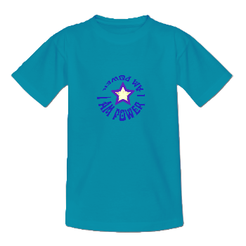 Bio-Shirt "Kraftvolle Aura", petrol