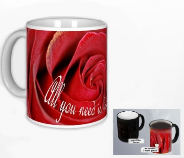 Zaubertasse "Love"