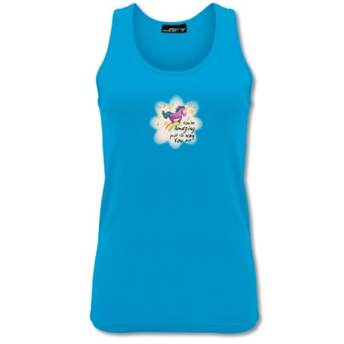 Tank Top "Amazing", türkis