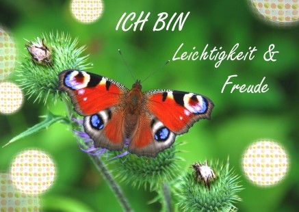 Postkarte "Ich bin Leichtigkeit & Freude"