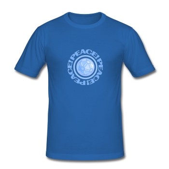 T-Shirt - "Frieden" - blau