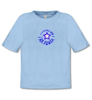 Bio-Shirt "Kraftvolle Aura", hellblau