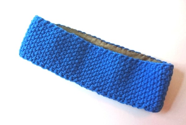 Stirnband "uni" blau