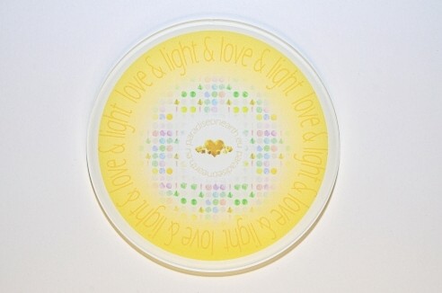 Untersetzer "Light & Love" aus Acryl, 4 Stk.